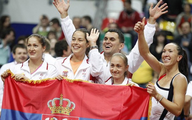 Serbia và CH Czech vào chung kết Fed Cup 2012